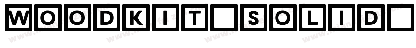 Woodkit Solid Letter字体转换